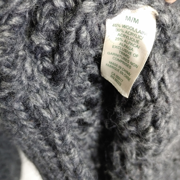 Roots Alpaca blend crochet cardigan M - Picture 8 of 10